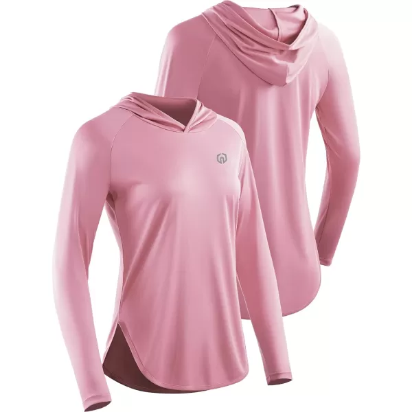 NELEUS Womens Dry Fit Athletic Running Shirt Long Sleeve Workout Shirts8090 2 PackbluePink