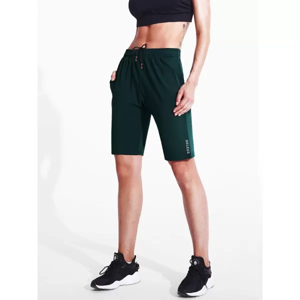 NELEUS Womens Lightweight Running Shorts Workout Athletic Short for Yoga with Pocket9054 3 PackblackGreyBlackish Green