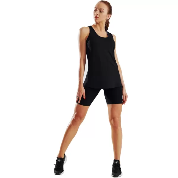 NELEUS Womens Racerback Yoga Workout Tank Top06 BlackBlackBlack3 Pack