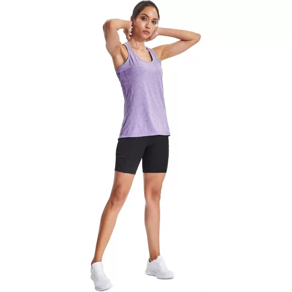 NELEUS Womens Workout Tank Top Racerback Yoga Tanks Athletic Gym Shirts06 Dark GreyPurpleLight Blue