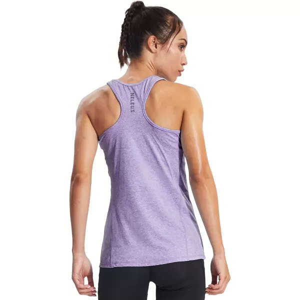 NELEUS Womens Workout Tank Top Racerback Yoga Tanks Athletic Gym Shirts06 Dark GreyPurpleRose Red