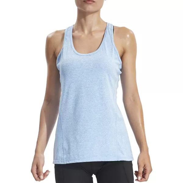 NELEUS Womens Workout Tank Top Racerback Yoga Tanks Athletic Gym Shirts06 Light BlueRose RedLight Green