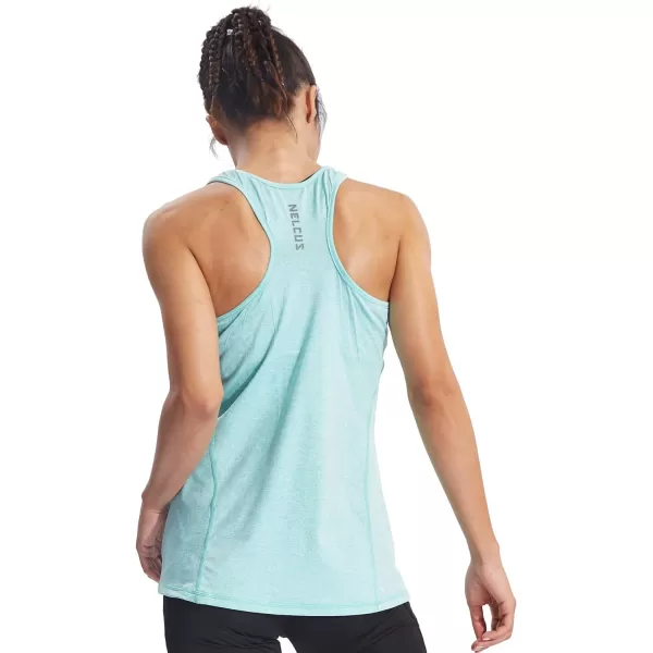 NELEUS Womens Workout Tank Top Racerback Yoga Tanks Athletic Gym Shirts06 Light BlueRose RedLight Green
