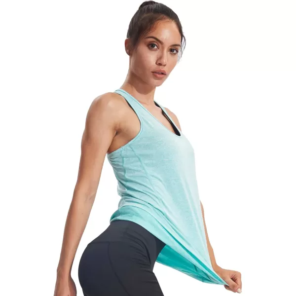 NELEUS Womens Workout Tank Top Racerback Yoga Tanks Athletic Gym Shirts06 OrangePurpleLight Green