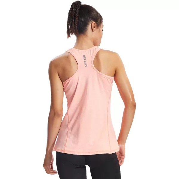 NELEUS Womens Workout Tank Top Racerback Yoga Tanks Athletic Gym Shirts06 OrangePurpleLight Green