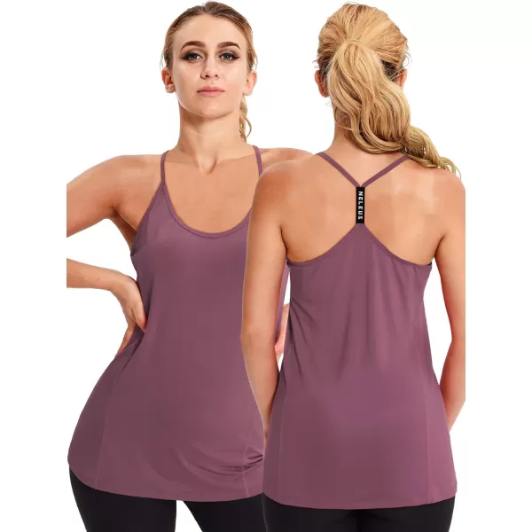 NELEUS Womens Workout Tank Top Racerback Yoga Tanks Athletic Gym Shirts8057 Rosy BrownCoffeeBurgundy3 Pack