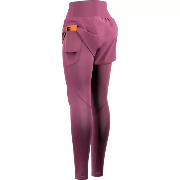 NELEUS Womens Yoga Pants Tummy Control High Waist Workout Leggings with 2 Pocket127 Pink1 Piece