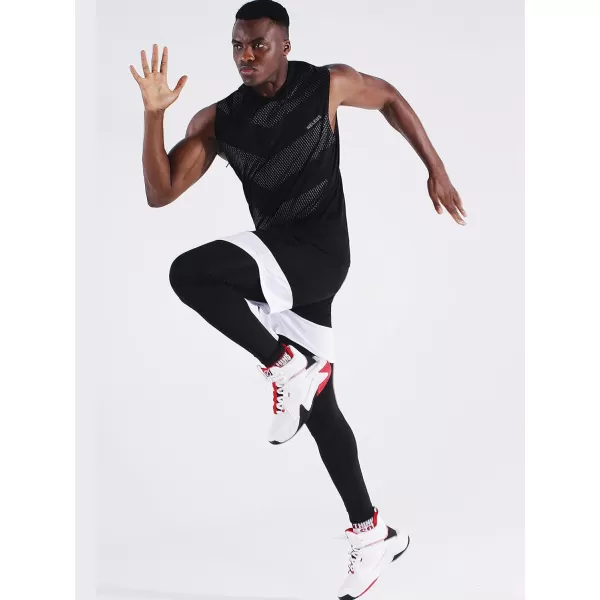 Neleus Mens Workout Tank Tops 3 Pack Sleeveless Running Shirts with Hoodie5098 BlackBlackBlack3 Pack
