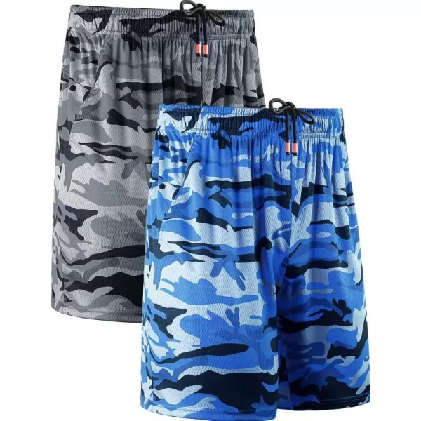 Camo# Dary Grey/Blue,2 Pack