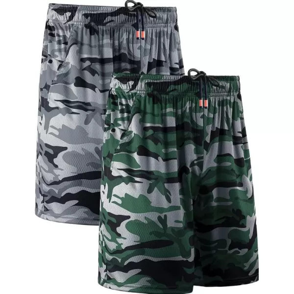 Camo# Dary Grey/Dark Green,2 Pack