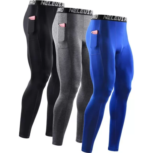 6069# Black/Grey/Blue,3 Pack