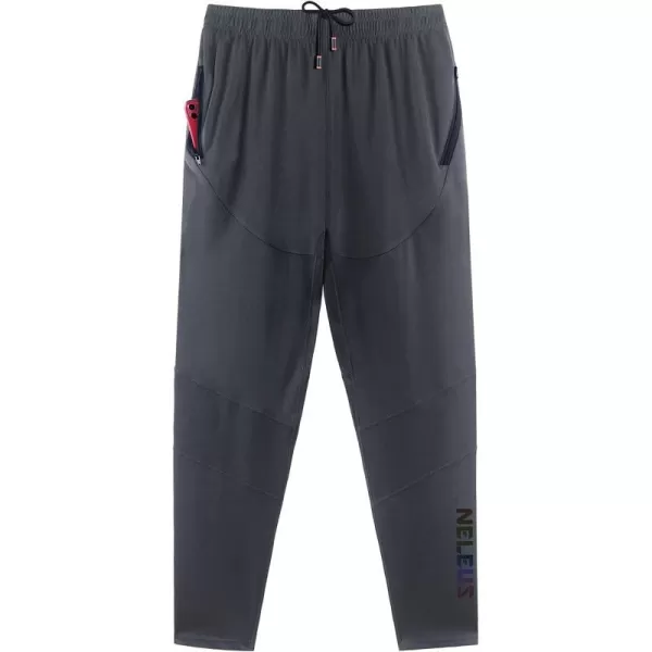 NELEUS Mens Workout Athletic Running Tapered Pants7018 One Piece Ofgrey