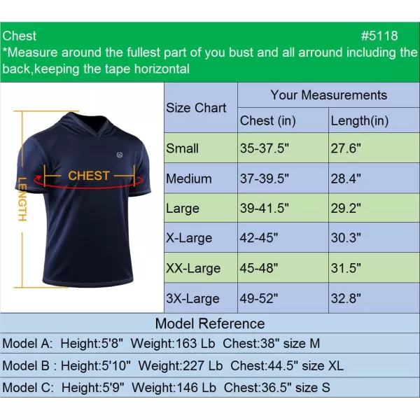 NELEUS Dry Fit Workout Athletic Muscle Tank Top Running Shirts with Hoods5118 BlackGreyNavy Blue 3 Pack