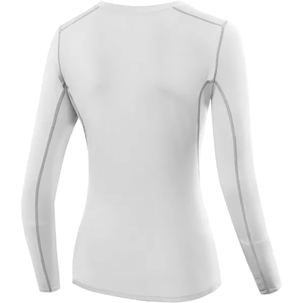 NELEUS Womens 3 Pack Athletic Compression Long Sleeve T Shirt Dry Fit03 3 Pack Blackwhiteblue