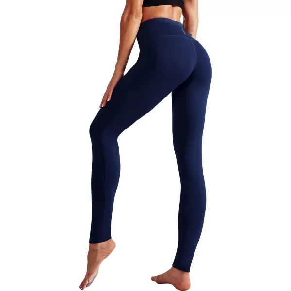 NELEUS High Waist Running Workout Leggings for Yoga with Pockets9017 Yoga Pant 2 Packblacknavy Blue