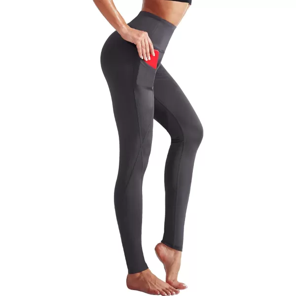 NELEUS High Waist Running Workout Leggings for Yoga with Pockets9017 Yoga Pant 3 PackblackGreyNavy