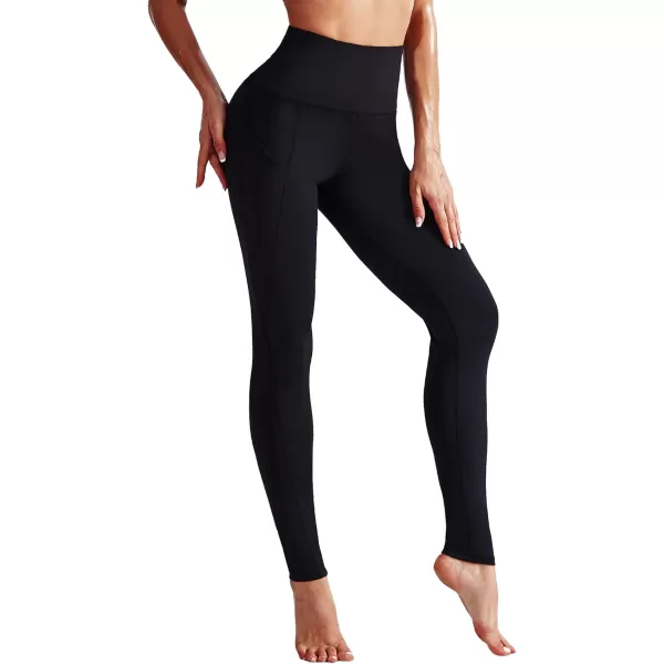NELEUS High Waist Running Workout Leggings for Yoga with Pockets9017 Yoga Pant 3 PackblackGreyNavy