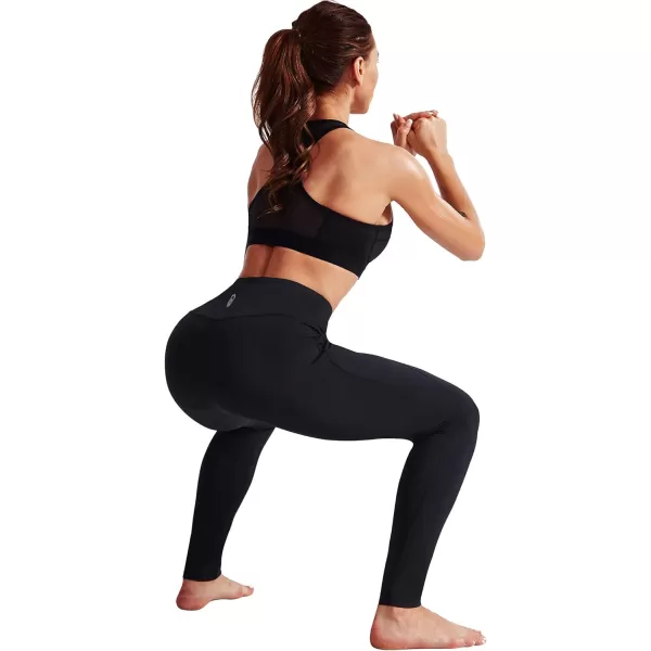 NELEUS High Waist Running Workout Leggings for Yoga with Pockets9017 Yoga Pant 3 PackblackGreyRed