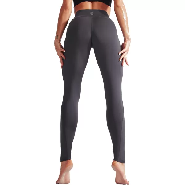 NELEUS High Waist Running Workout Leggings for Yoga with Pockets9017 Yoga Pant 3 PackblackGreyRed