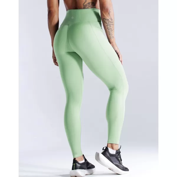 NELEUS High Waist Running Workout Leggings for Yoga with Pockets9069 Yoga Pants 2 PackblackLight Green
