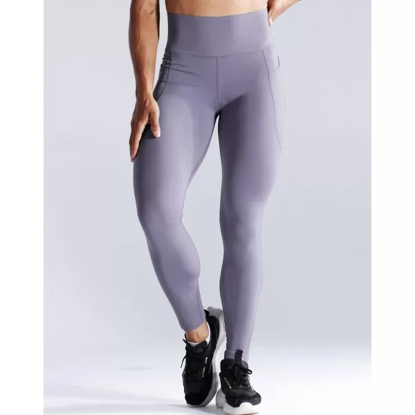 NELEUS High Waist Running Workout Leggings for Yoga with Pockets9069 Yoga Pants 2 PackblackLight Purple