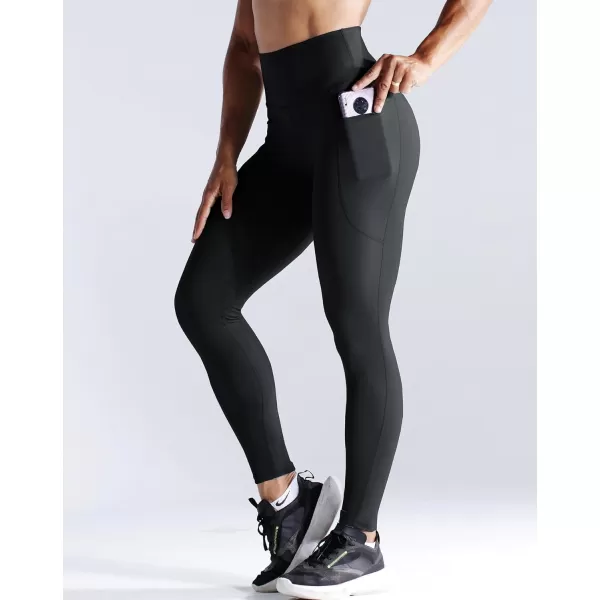 NELEUS High Waist Running Workout Leggings for Yoga with Pockets9069 Yoga Pants 2 PackblackLight Purple