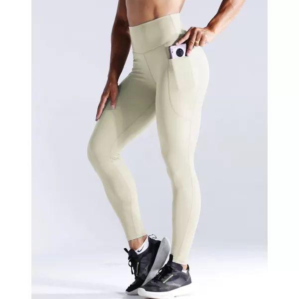 NELEUS High Waist Running Workout Leggings for Yoga with Pockets9069 Yoga Pants 3 PackblackLight Steel BlueIvory