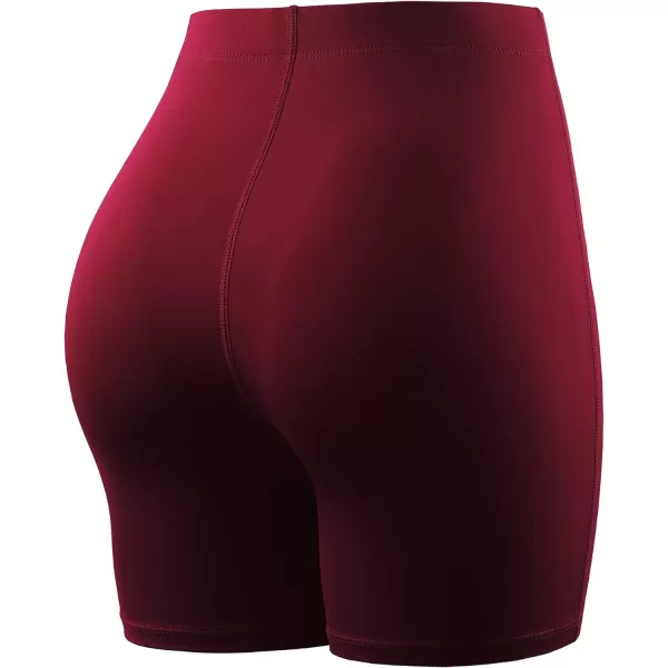 NELEUS Womens 4 Running Short 3 Pack High Waist Yoga Shorts9057 PinkNavy BlueRed