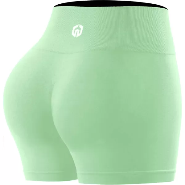 NELEUS Womens 4 Running Short 3 Pack High Waist Yoga ShortsQ1055 1 Packgreen