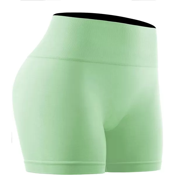 NELEUS Womens 4 Running Short 3 Pack High Waist Yoga ShortsQ1055 1 Packgreen