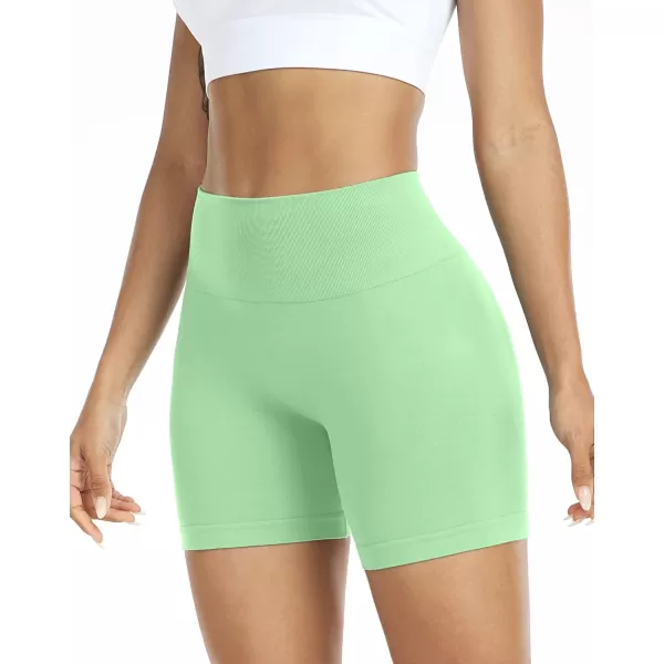 NELEUS Womens 4 Running Short 3 Pack High Waist Yoga ShortsQ1055 1 Packgreen