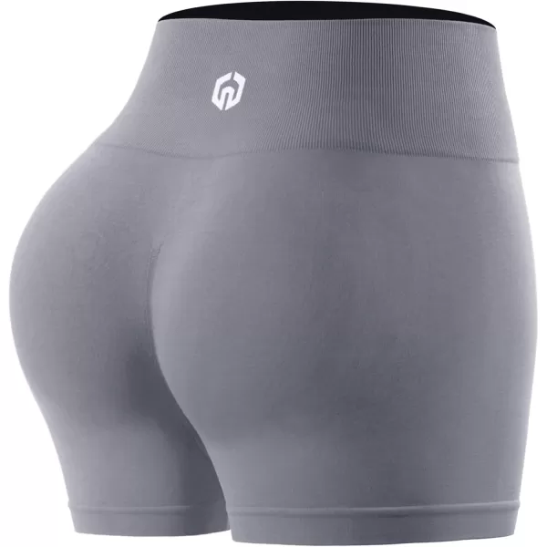 NELEUS Womens 4 Running Short 3 Pack High Waist Yoga ShortsQ1055 1 Packgrey