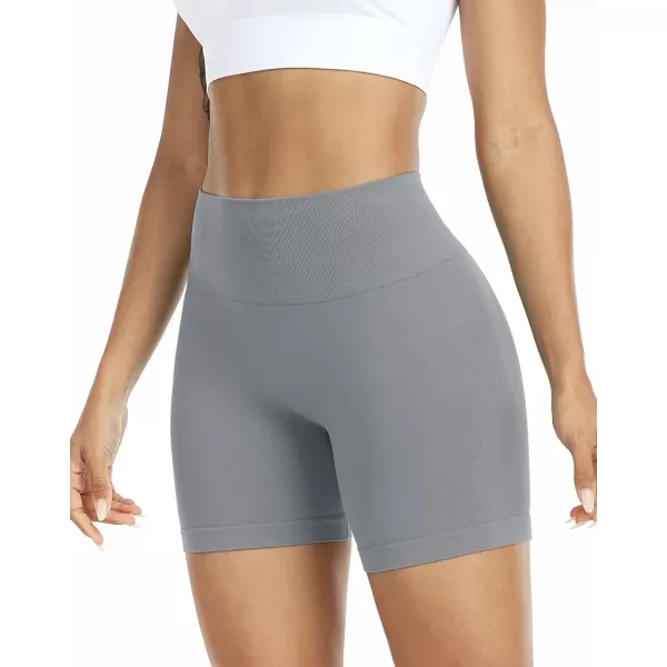 NELEUS Womens 4 Running Short 3 Pack High Waist Yoga ShortsQ1055 1 Packgrey