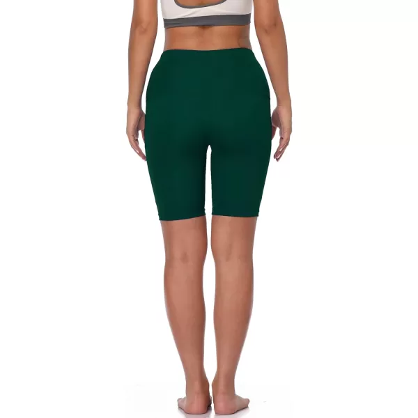 NELEUS Womens Workout Compression Yoga Shorts with Pocket1010 Dark RedNavyDark Green3 Pack