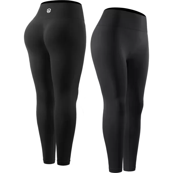 NELEUS Womens Yoga Leggings Tummy Control Workout Running PantsQ1155 1 Packblack