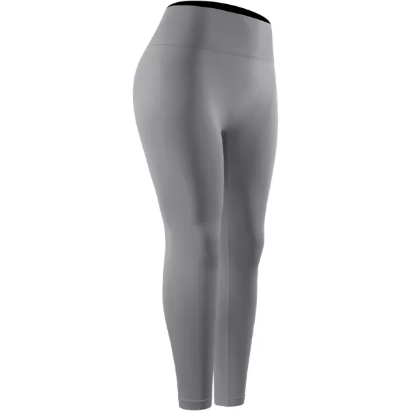 NELEUS Womens Yoga Leggings Tummy Control Workout Running PantsQ1155 1 Packgrey