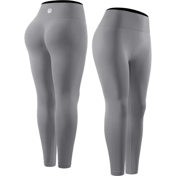 NELEUS Womens Yoga Leggings Tummy Control Workout Running PantsQ1155 1 Packgrey