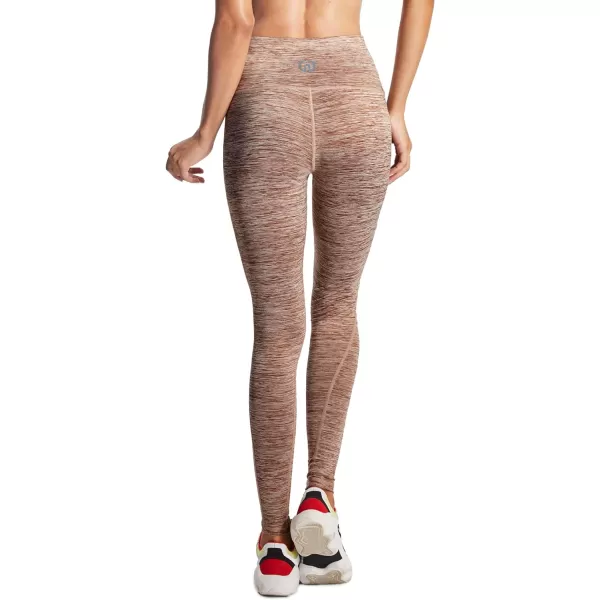 NELEUS Womens Yoga Pant Tummy Control High Waist Running Leggings with Pocket9033 Yoga Pant 3 Pack Redgreybrown