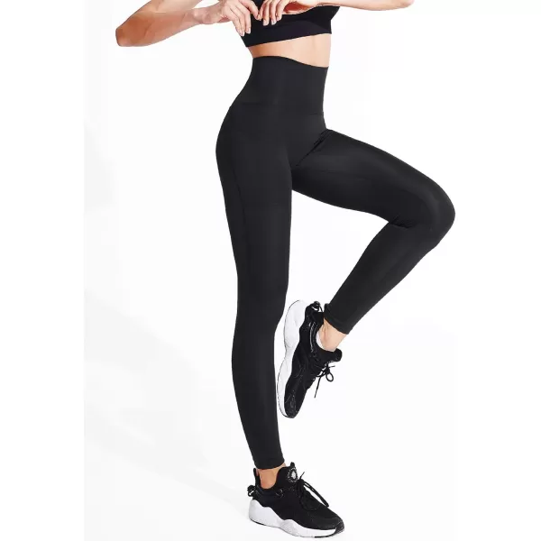 NELEUS Womens Yoga Pant Tummy Control High Waist Running Leggings with Pocket9048 2 PackblackBlack