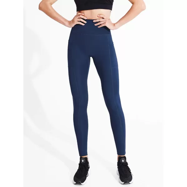 NELEUS Womens Yoga Pant Tummy Control High Waist Running Leggings with Pocket9048 2 PackblackNavy