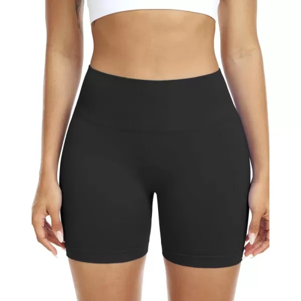 NELEUS Womens 4 Running Short 3 Pack High Waist Yoga ShortsQ1055 1 Packblack