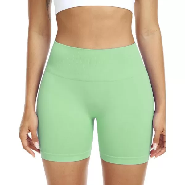 NELEUS Womens 4 Running Short 3 Pack High Waist Yoga ShortsQ1055 1 Packgreen