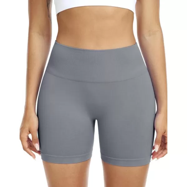 NELEUS Womens 4 Running Short 3 Pack High Waist Yoga ShortsQ1055 1 Packgrey