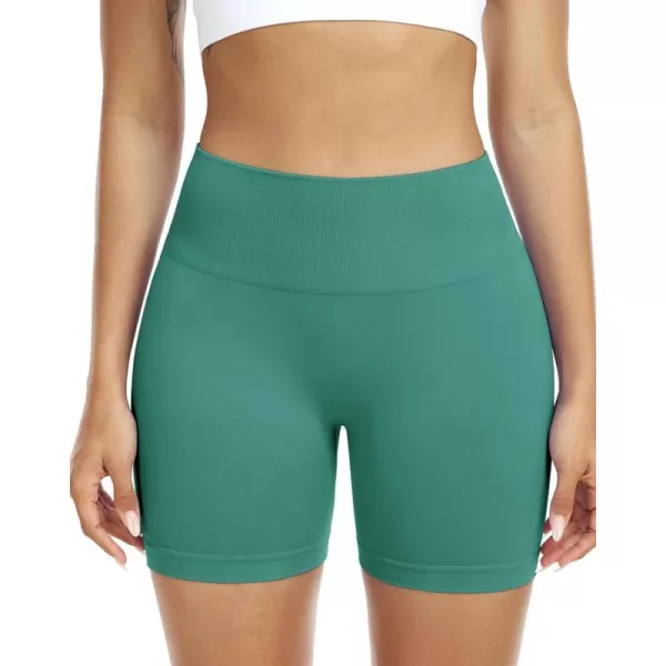 NELEUS Womens 4 Running Short 3 Pack High Waist Yoga ShortsQ1055 1 Packlake Green