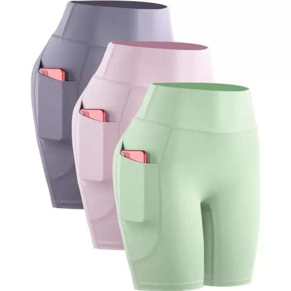 9119 Pink/Green/Purple,3 Pack