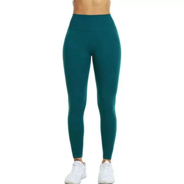 NELEUS Womens Yoga Leggings Tummy Control Workout Running PantsQ1155 1 Packdeep Green