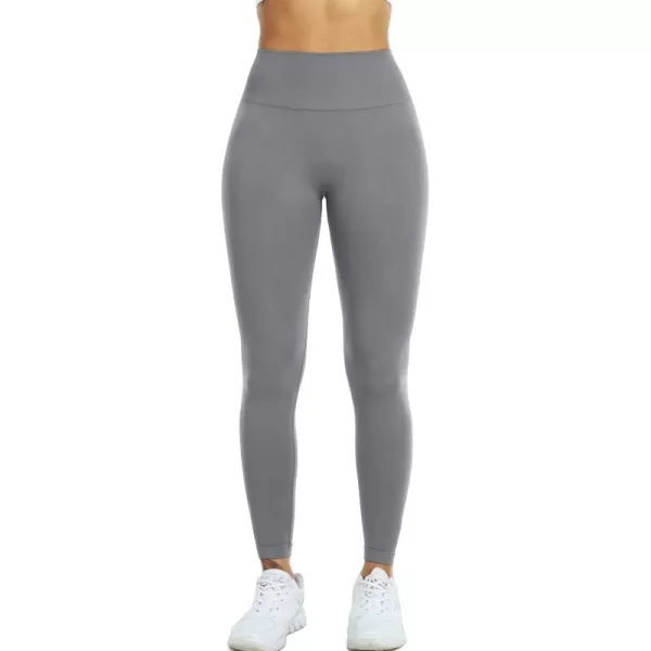 NELEUS Womens Yoga Leggings Tummy Control Workout Running PantsQ1155 1 Packgrey