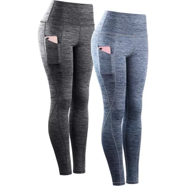 9033 Yoga Pant 2 Pack: Black,navy Blue