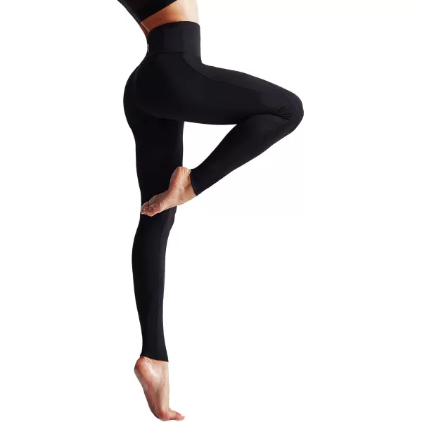 imageNELEUS High Waist Running Workout Leggings for Yoga with Pockets9017 Yoga Pant 2 Packblack navy Blue
