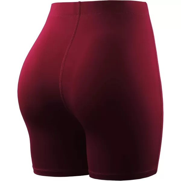 imageNELEUS Womens 4quot 3quot Biker Short 3 Pack High Waist Athletic Shorts for Gym Yoga Running9057 PinkNavy BlueRed